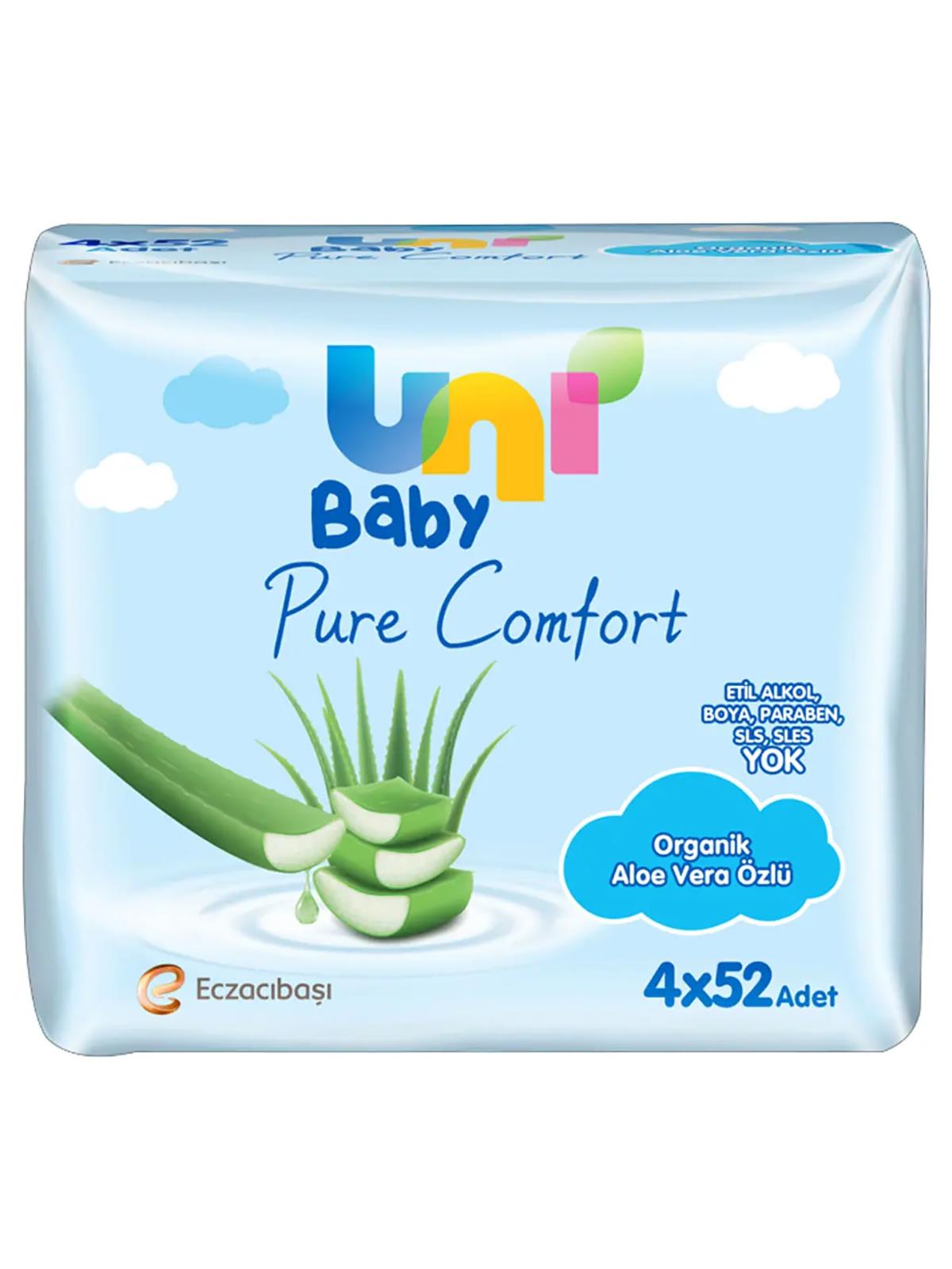 Uni Baby Pure Comfort Aloe Vera Islak Havlu 4x52