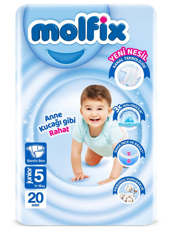 Molfix Bebek Bezi 5 Beden Junior 20 Adet