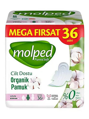 Molped Pure & Soft Mega Paket Uzun Hijyenik Ped 36'lı