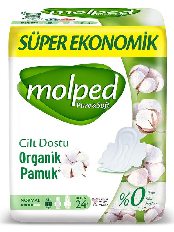 Molped Pure&Soft Normal 24'lü S.Eko Yetişkin Ped