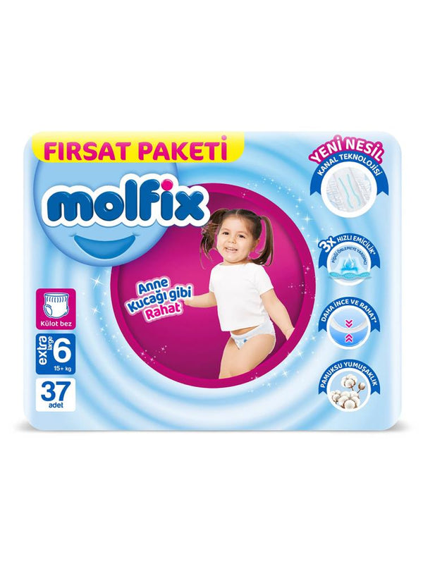 Molfix Külot Bez 6 Beden Süper Fırsat Paketi 37 Adet