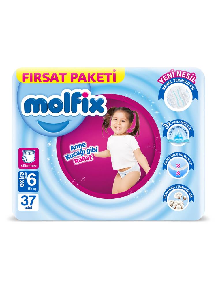 Molfix Külot Bez 6 Beden Süper Fırsat Paketi 37 Adet