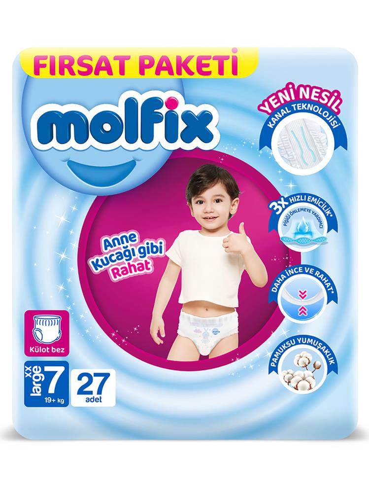 Molfix Külot Bez 7 Beden Süper Fırsat Paketi 27 Adet