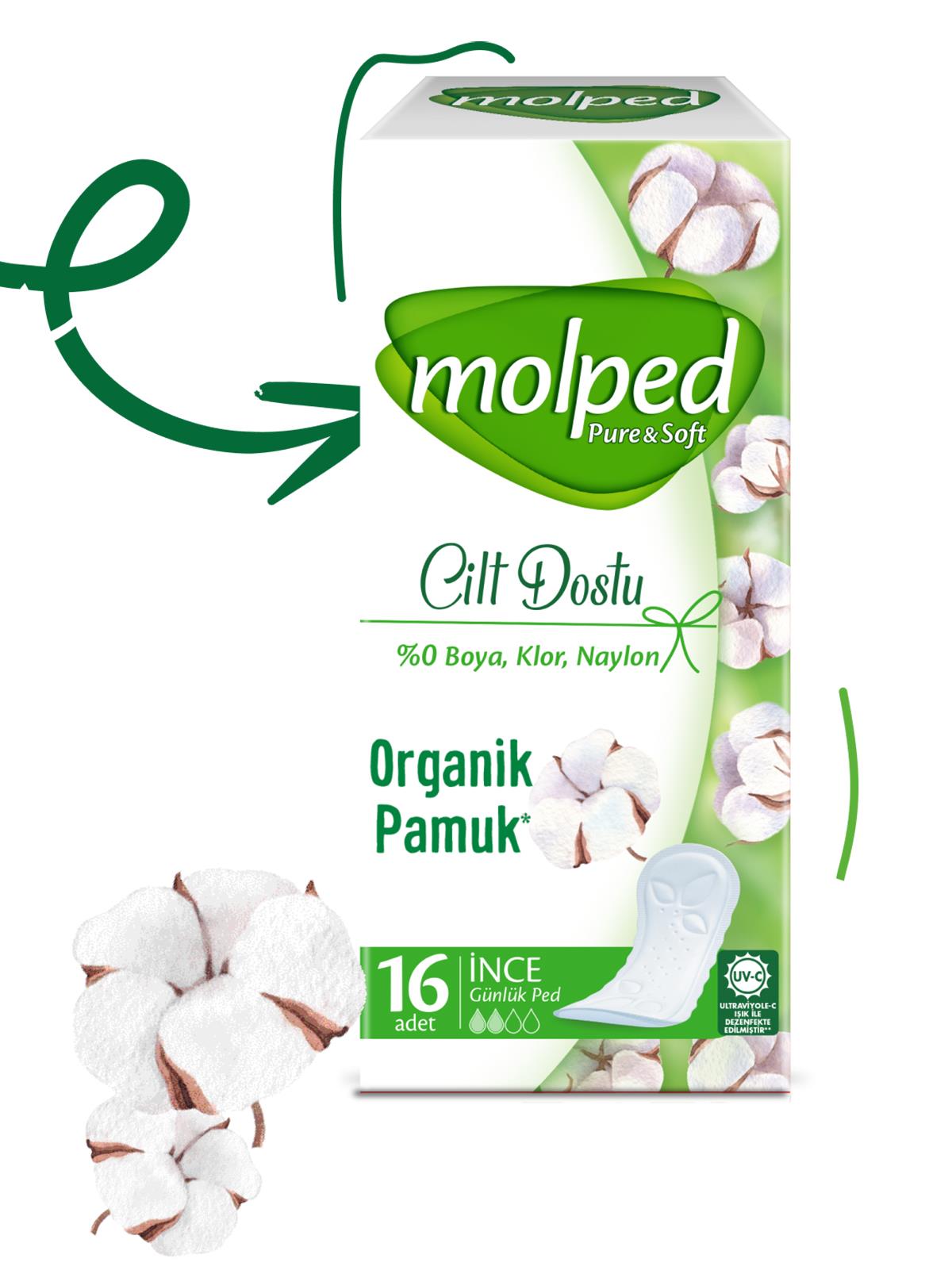 Molped Pure&Soft İncelik 16'lı Yetişkin Ped