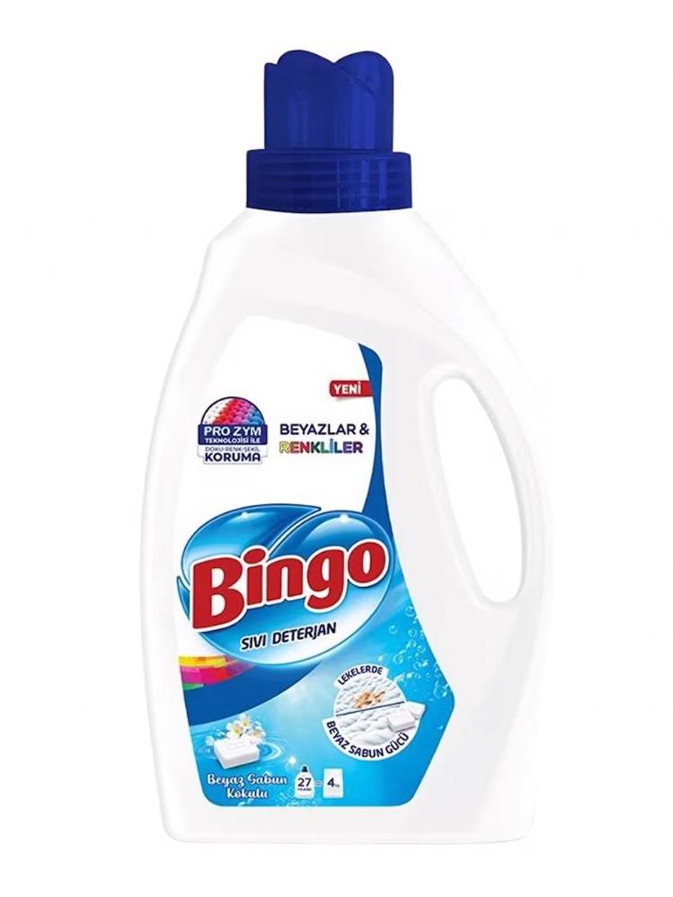 Bingo Sıvı Deterjan Renkli&Beyaz Beyaz Sabun 1755 ml