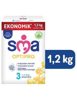 Sma Optıpro 3 Devam Sütü 1-3 Yaş (2x600) 1,2 kg