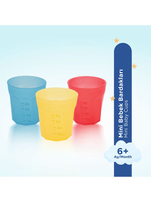 Wee Baby Mini Bebek Bardakları 3'lü Renkli