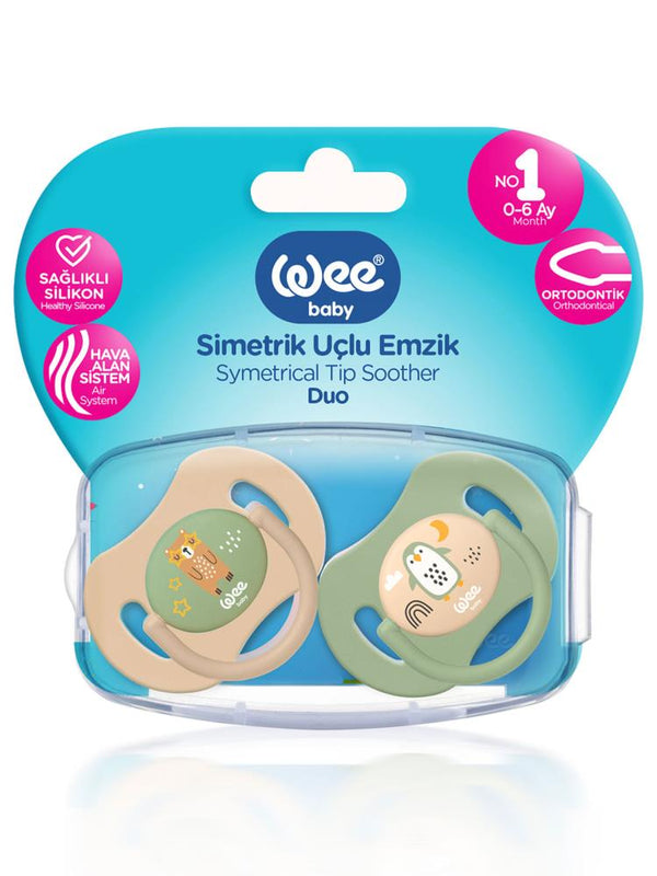 Wee Baby Duo Simetrik Uçlu Emzik 0-6 Ay No:1