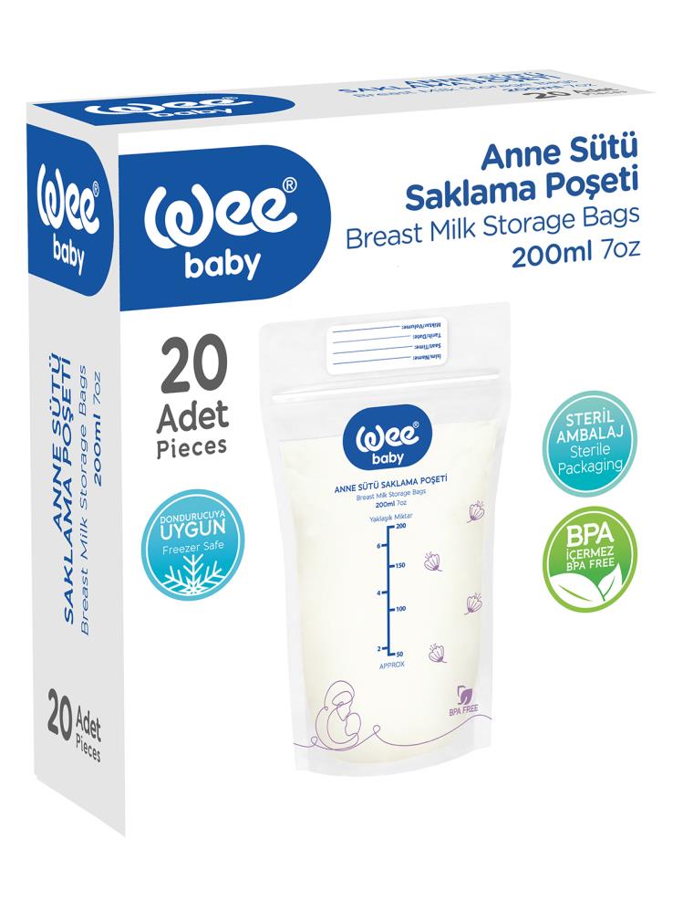 Wee Baby Anne Sütü Saklama Poşeti 20'li