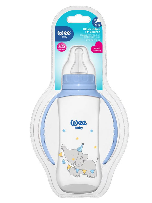 Wee Pp Kulplu Pp 270 Ml Bıberon - Mavi