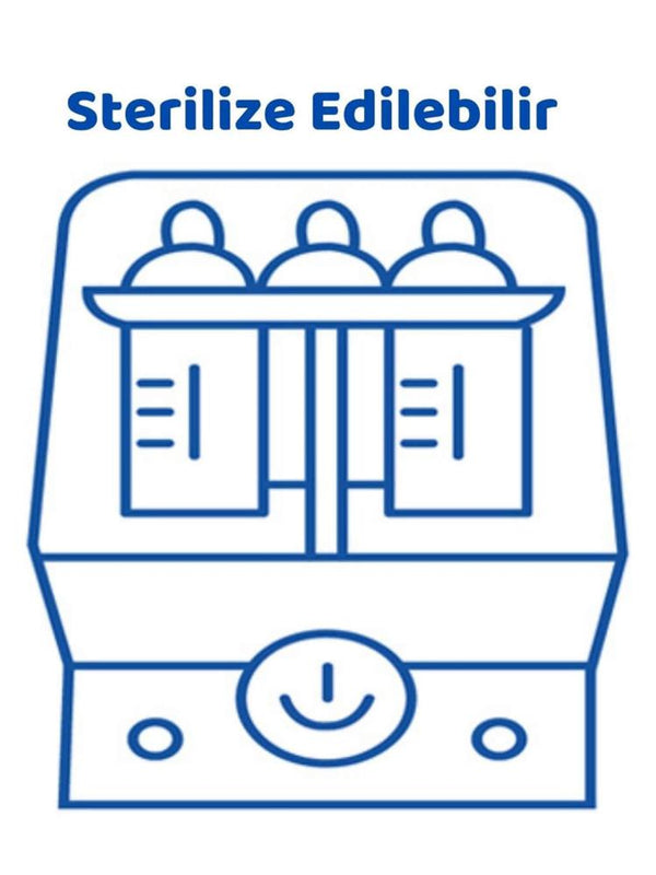 Wee Sılıkon Desenlı Emzık No 3 - Mavi