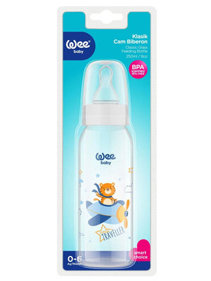 Wee Sılıkon Klasık Kıraz Uclu Cam Bıberon 250 ml