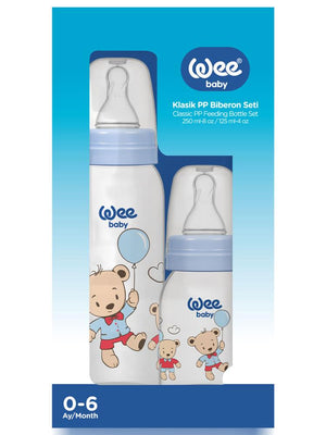 Wee Baby Klasik PP Biberon Seti 2'li - Mavi