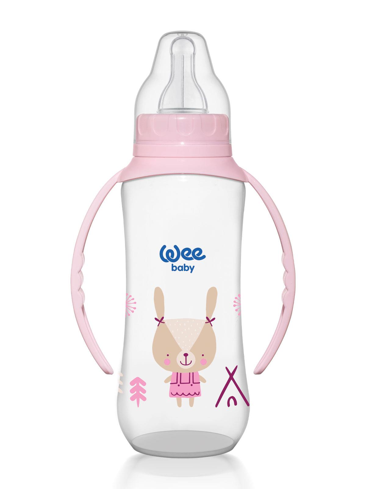Wee Baby Kulplu Pp Biberon 270 ml - Pembe