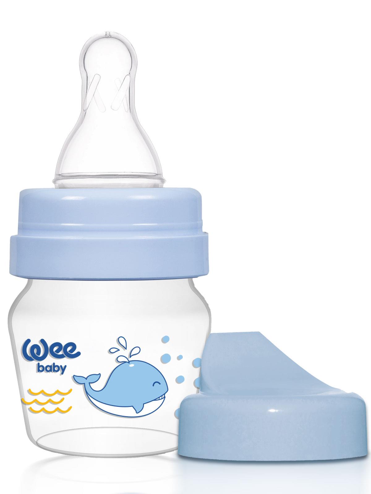 Wee Baby Mini Pp Alıştırma Bardağı Seti 30 ml - Mavi
