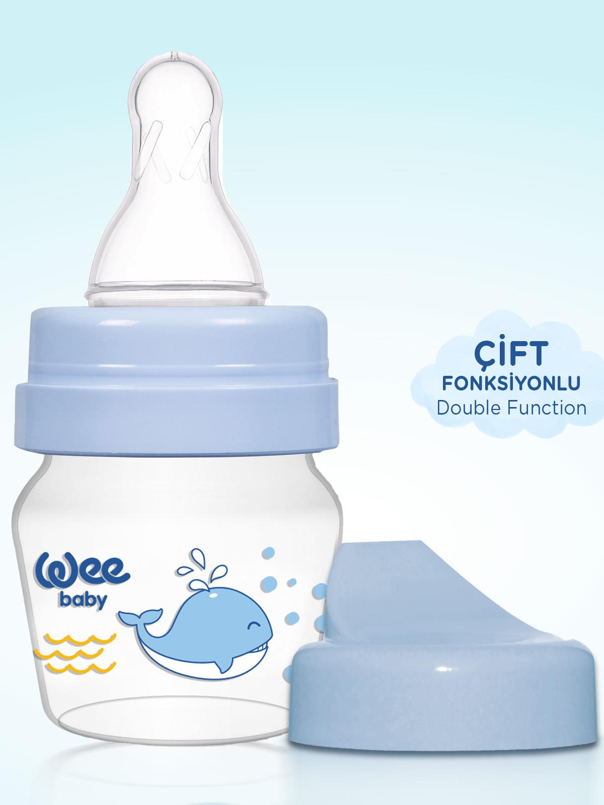 Wee Baby Mini Pp Alıştırma Bardağı Seti 30 ml - Mavi