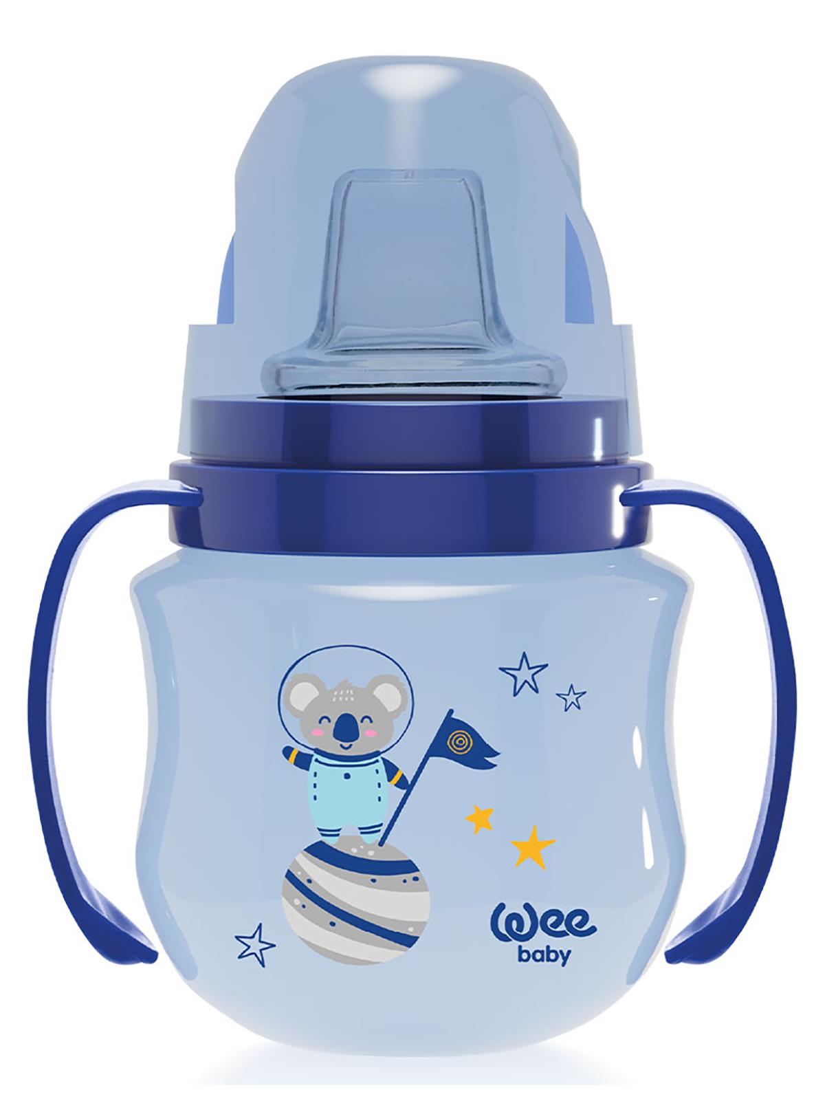 Wee Baby Antıkolok Akıtmaz Kuplı Bardak 125 cc - Mavi