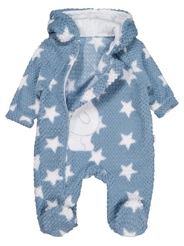 Minidamla Ayı Nakışlı Kozmonot 1-9 Ay Tulum - Mavi