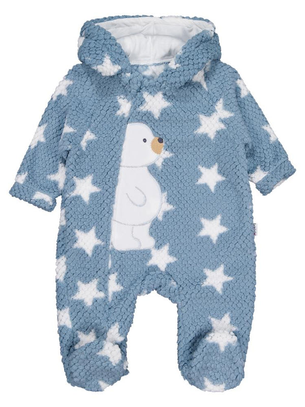 Minidamla Ayı Nakışlı Kozmonot 1-9 Ay Tulum - Mavi