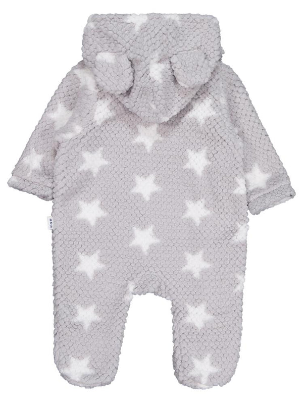 Minidamla Ayı Nakışlı Kozmonot 1-9 Ay Tulum - Gri