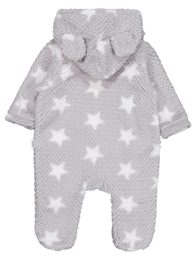 Minidamla Ayı Nakışlı Kozmonot 1-9 Ay Tulum - Gri