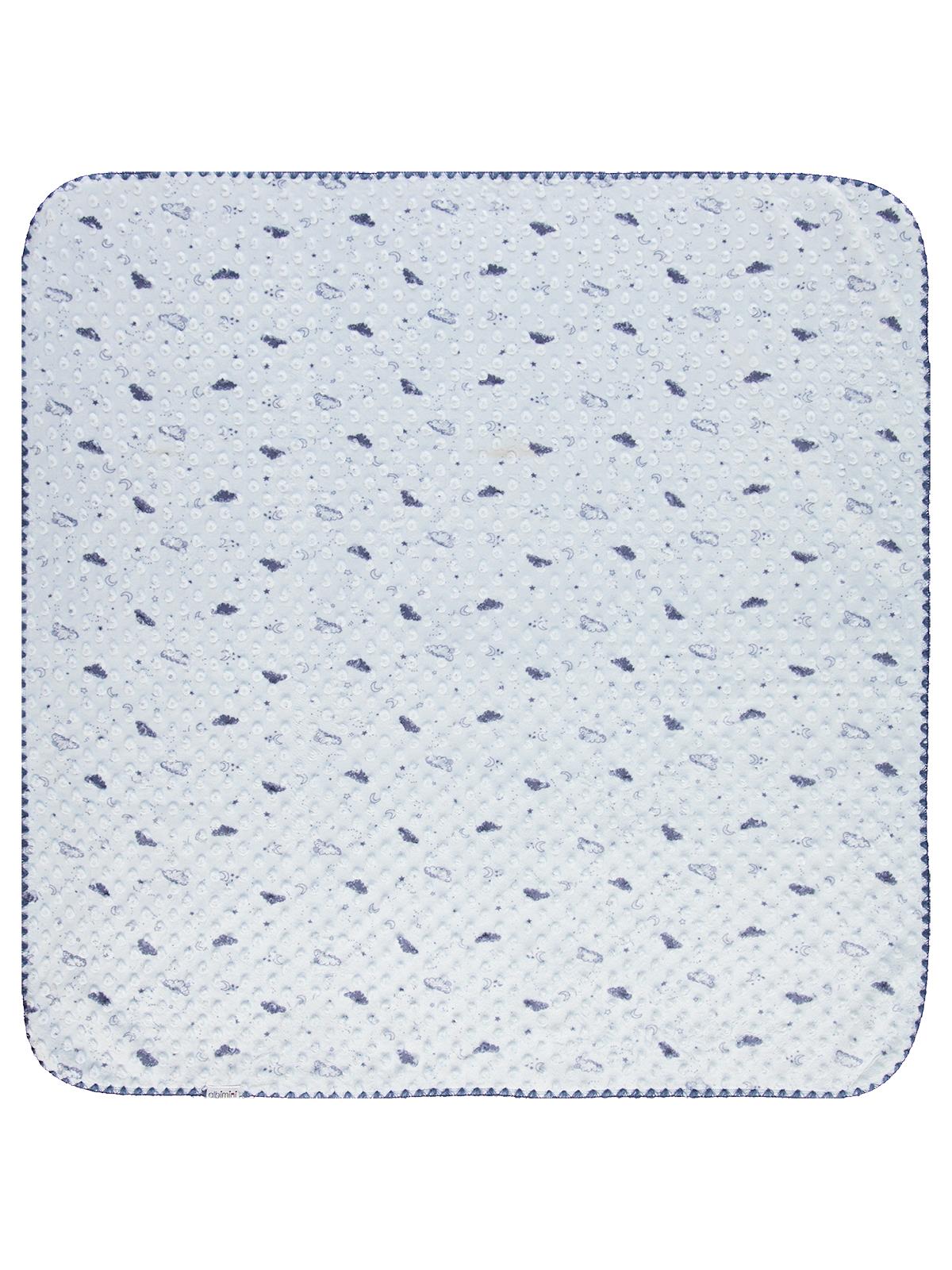 Minidamla Desenli Oyalı Battaniye - Mavi