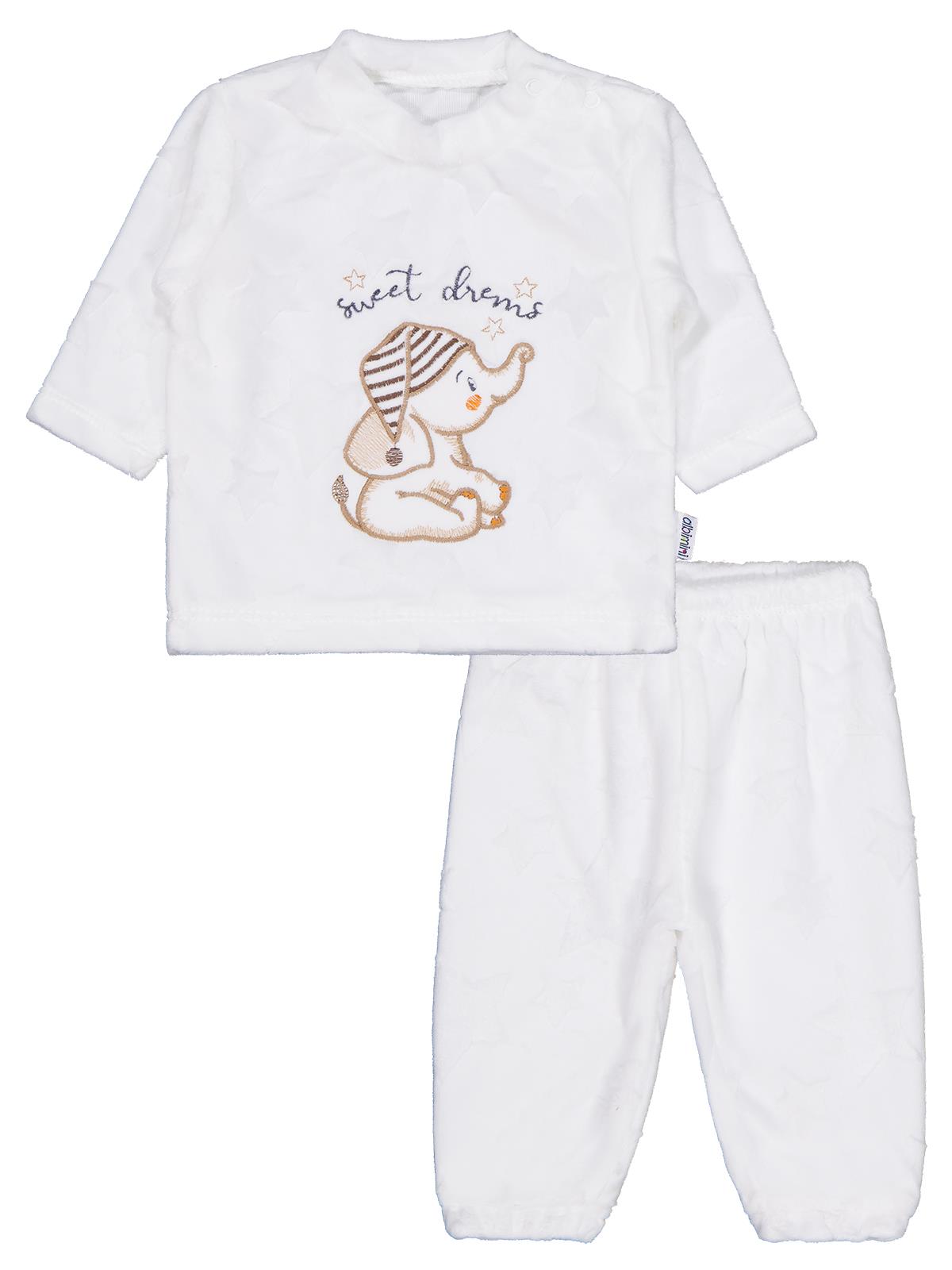 Minidamla Filli Nakış 2Li 1-6 Ay Takım - Ekru