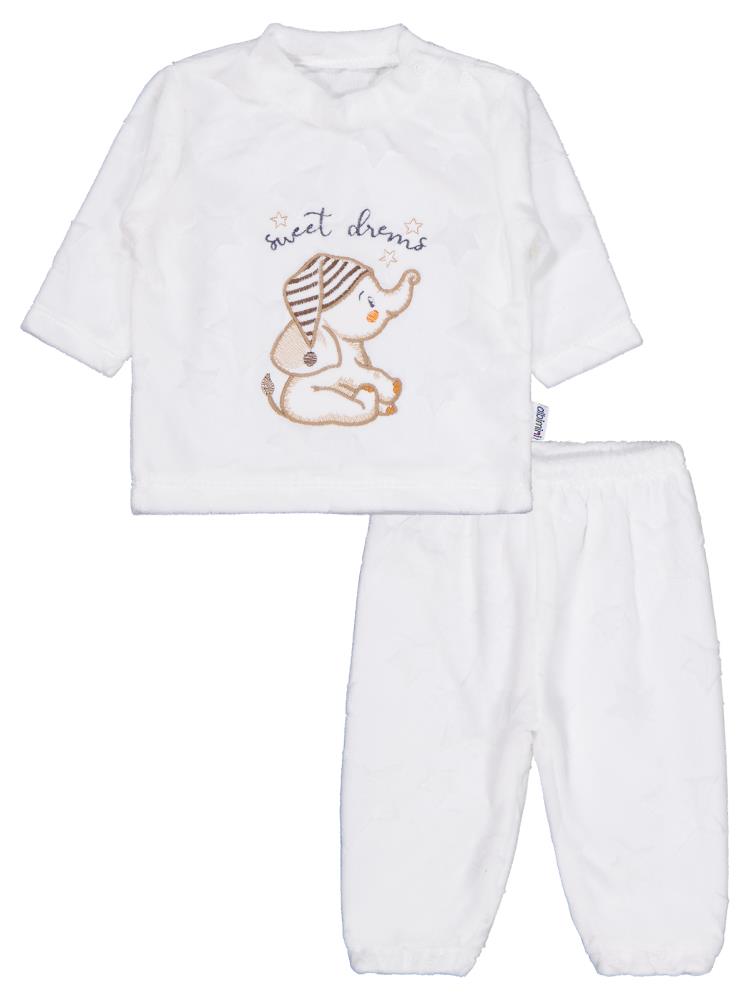 Minidamla Filli Nakış 2Li 1-6 Ay Takım - Ekru