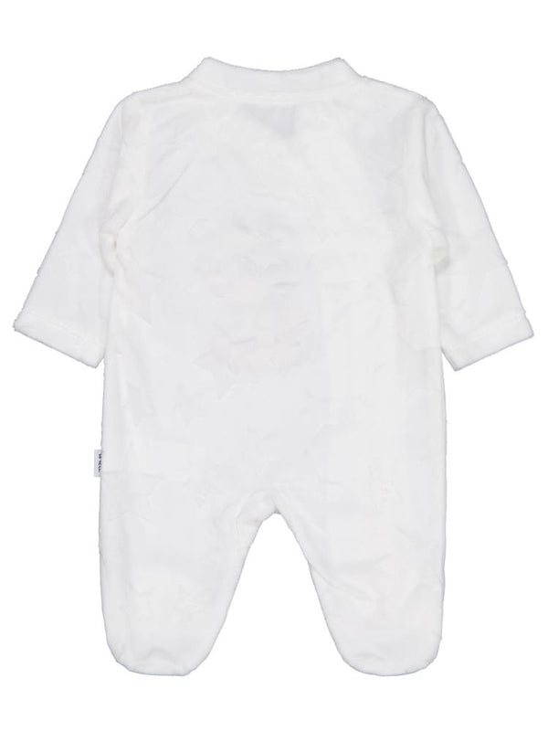 Minidamla Filli Nakış Fermuarlı 1-6 Ay Tulum - Ekru