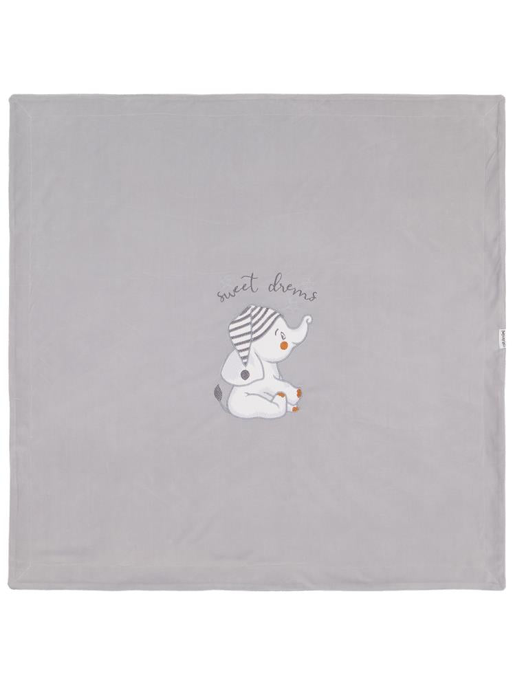 Minidamla Filli Nakış Battaniye - Gri