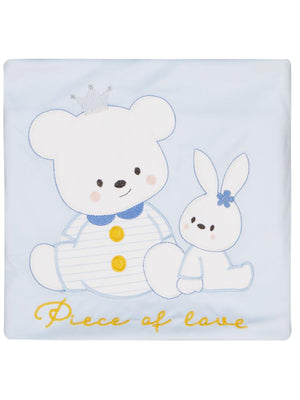 Minidamla Tavşanlı Ayı Battaniye - Mavi