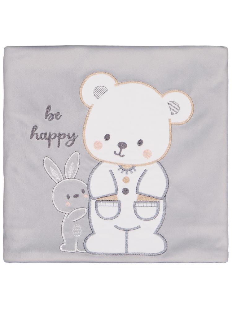Minidamla Tavşanlı Ayı Battaniye - Gri