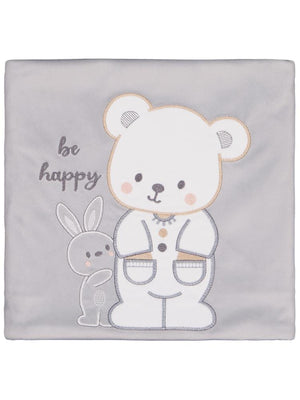 Minidamla Tavşanlı Ayı Battaniye - Gri