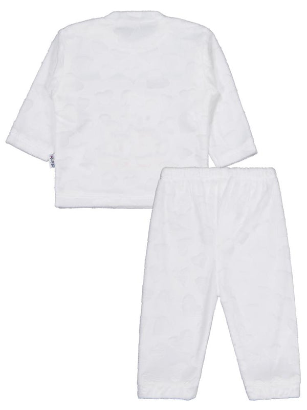 Minidamla Kız Ayı Tavşan Nakış 2Li 1-6 Ay Takım - Ekru