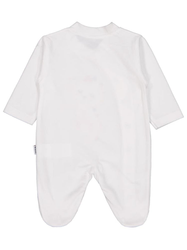 Minidamla Zürafa Nakış Çıtçıtlı 1-6 Ay Tulum - Ekru