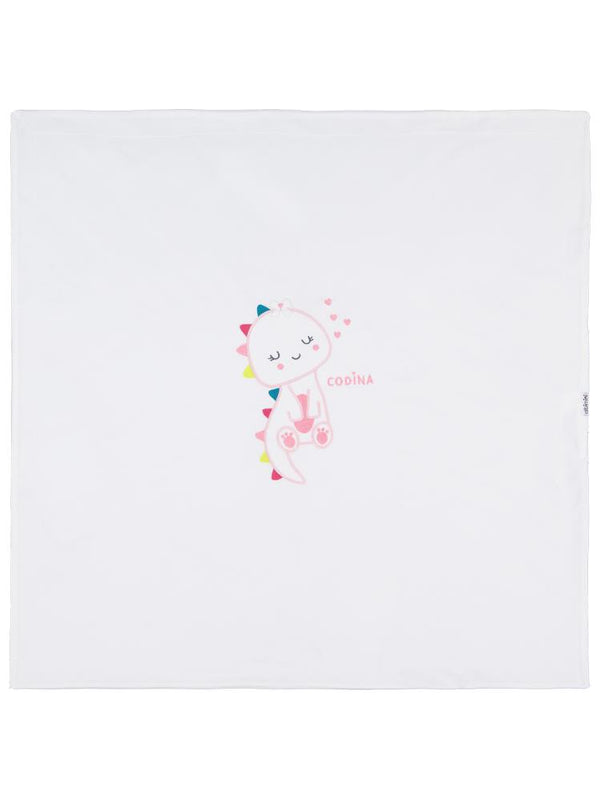 Minidamla Zürafa Nakış Battaniye - Ekru