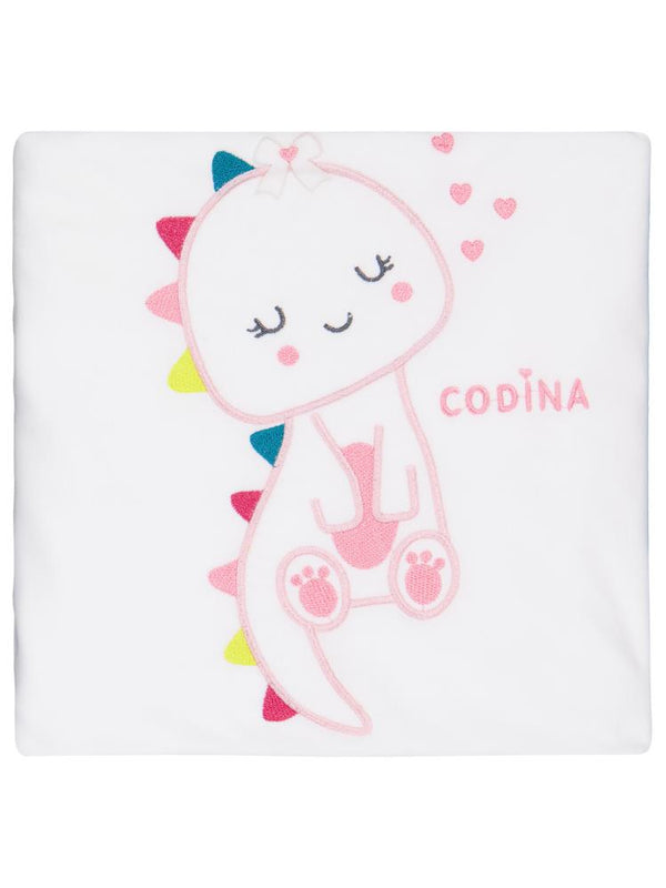 Minidamla Zürafa Nakış Battaniye - Ekru