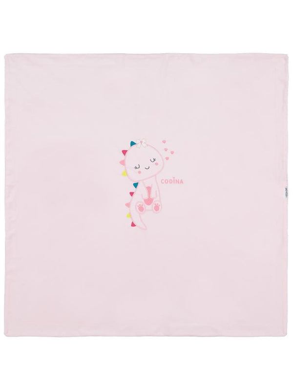 Minidamla Zürafa Nakış Battaniye - Pembe