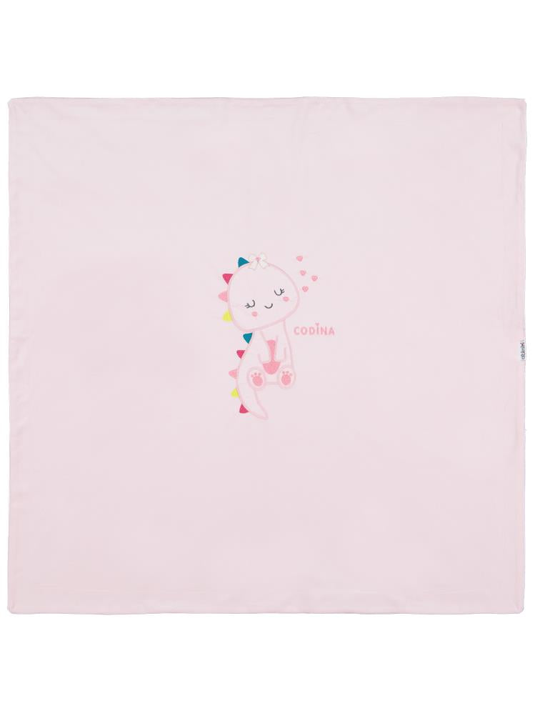 Minidamla Zürafa Nakış Battaniye - Pembe