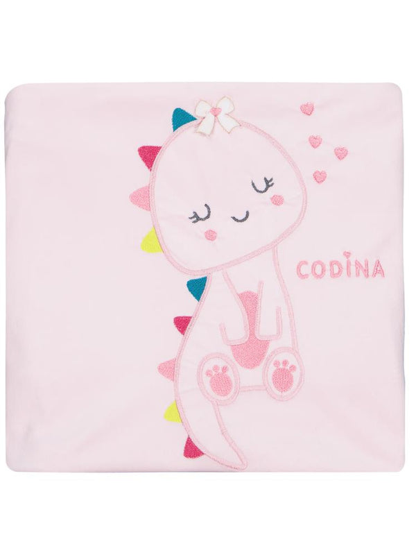 Minidamla Zürafa Nakış Battaniye - Pembe