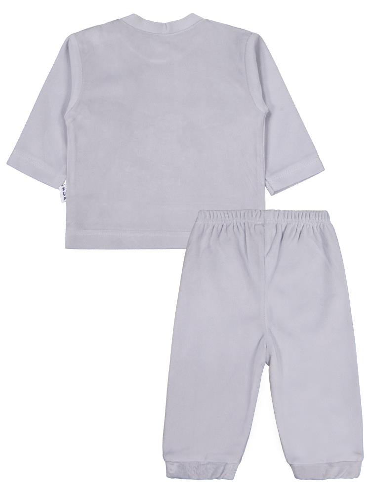 Minidamla Velboa Uçaklı Erkek 2Li 1-6 Ay Takım - Mavi