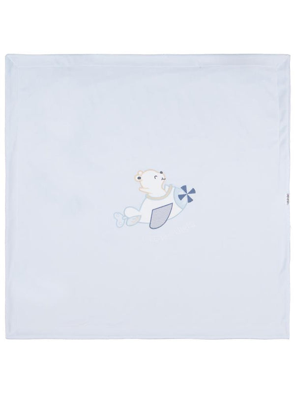 Minidamla Velboa Uçaklı Erkek Battaniye - Mavi