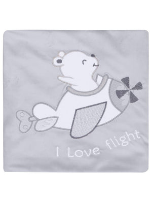 Minidamla Velboa Uçaklı Erkek Battaniye - Gri
