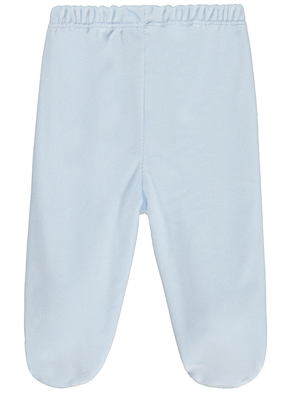 Civil Baby Düz Velboa Patikli 1-6 Ay Tek Alt Bebe - Mavi