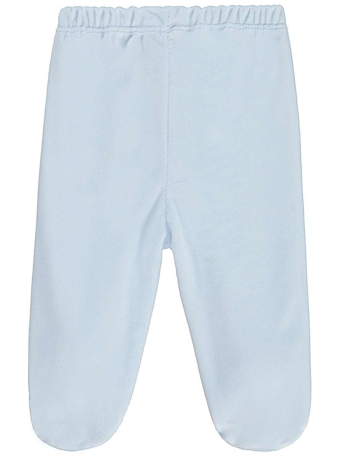 Civil Baby Düz Velboa Patikli 1-6 Ay Tek Alt Bebe - Mavi