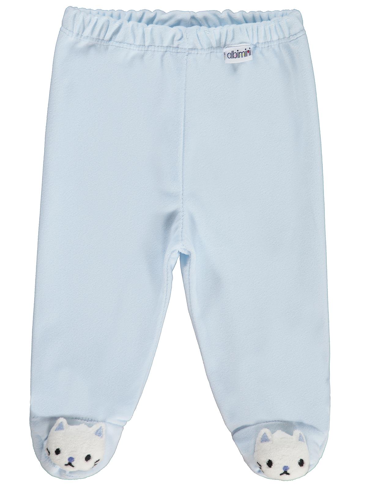 Civil Baby Düz Velboa Patikli 1-6 Ay Tek Alt Bebe - Mavi