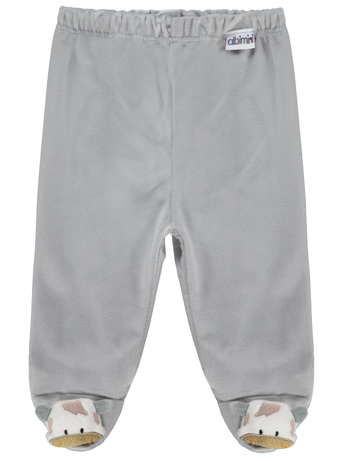 Civil Baby Düz Velboa Patikli 1-6 Ay Tek Alt Bebe - Gri