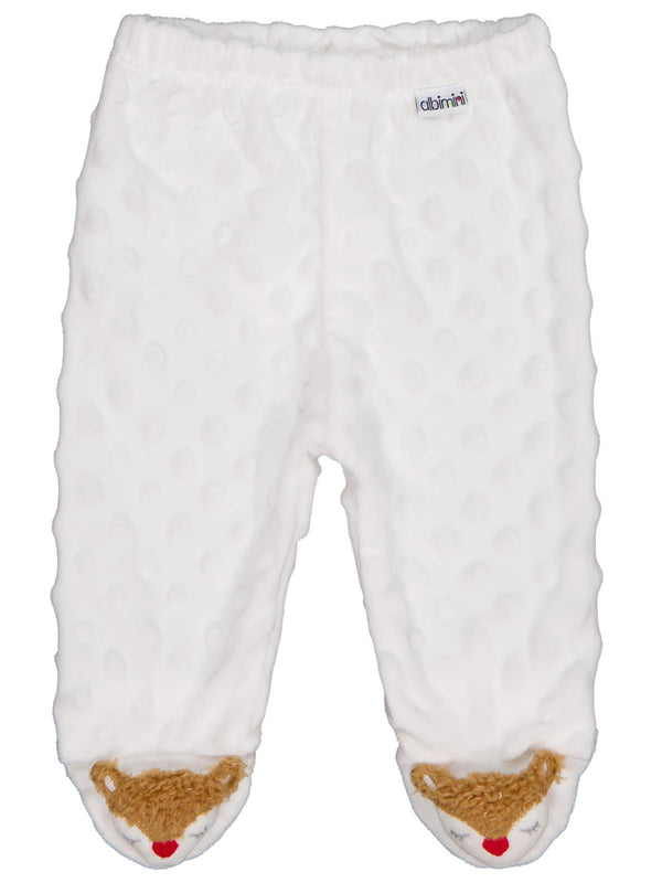 Minidamla Topçikli 1-6 Ay Tek Alt Bebe - Ekru