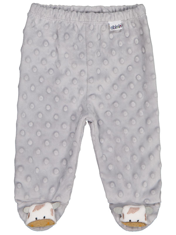 Minidamla Topçikli 1-6 Ay Tek Alt Bebe - Gri