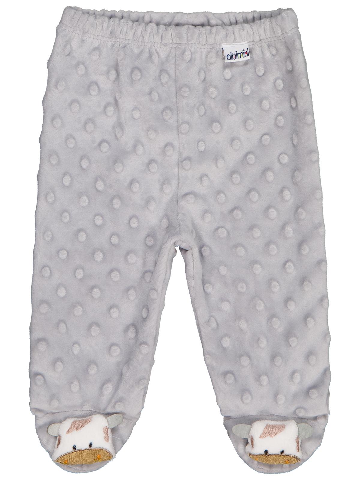 Minidamla Topçikli 1-6 Ay Tek Alt Bebe - Gri